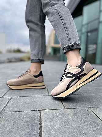 Phany Кросівки жіночі PHANY P0409147 капучіно (весна-осінь, шкіра+замша натуральна) (5003) Коломия