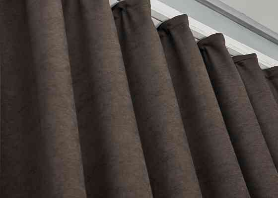 Шторная ткань микровелюр Petek YL цвет венге 1892ш Киев