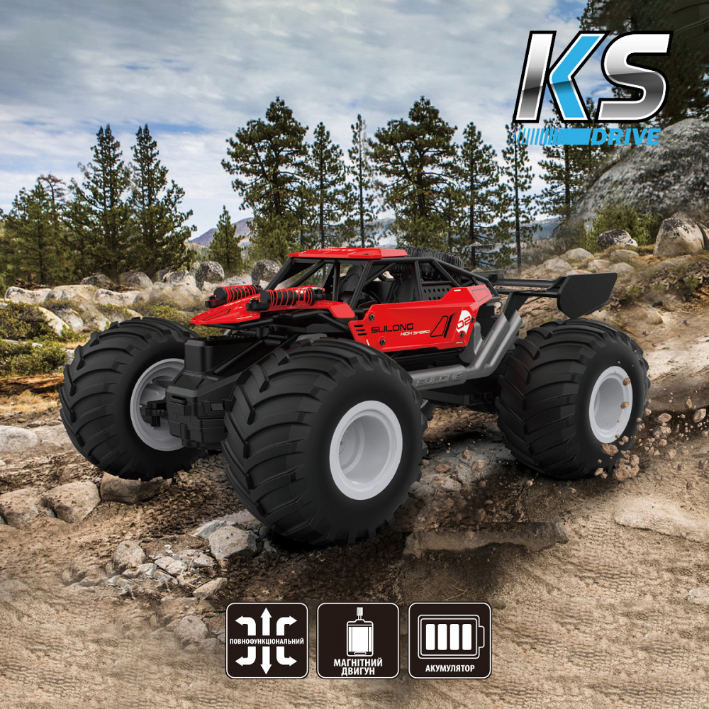 Автомобіль Off-road на р/к – Strong Power (червоний, 1:16) Днепр - изображение 14
