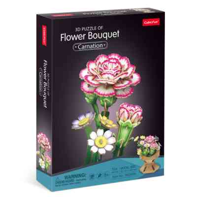 Пазл Cubic Fun трехмерный Букет цветов Гвоздики (W3300h) Винница