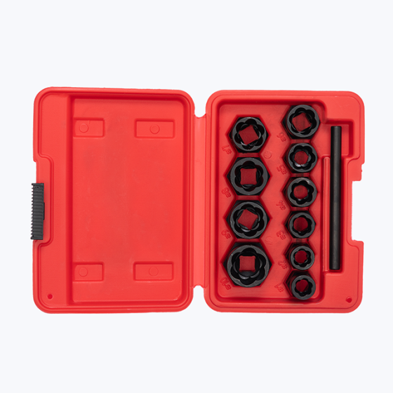 Набір екстракторів подовжених для пошкоджених болтів і гайок, 10 шт. INTERTOOL SD-8008 Київ