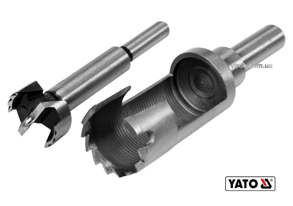 Свердла для дерева: коронка й фреза YATO : Ø = 25 мм, l = 110/90 мм — коронка/фреза, 2 шт [10/100] Одесса - изображение 1