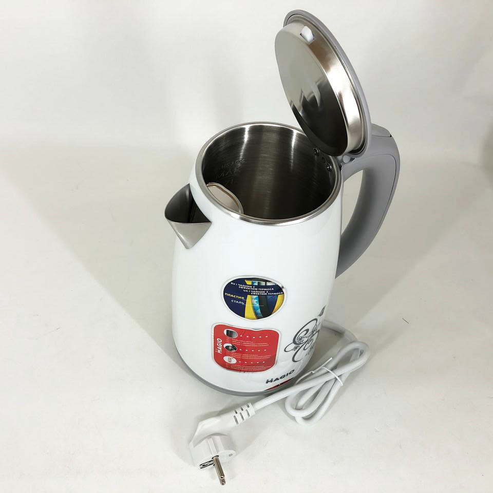 Стильний електричний чайник MAGIO MG-512 1.7 л 1650 Вт, Чайники на підставці, Чайник для дому зручний ZS-81 Івано-Франківськ - фото 1