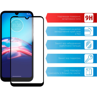Стекло защитное ACCLAB Full Glue MOTO E6i (1283126514685) Винница - изображение 2
