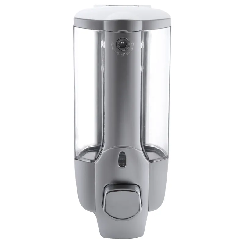 Дозатор для рідкого мила настінний сірий Zerix LR407 (ZX2718) Київ - фото 1