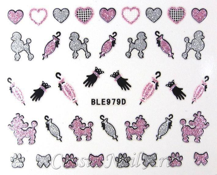 Наклейки для ногтей BLE979D Киев - изображение 1