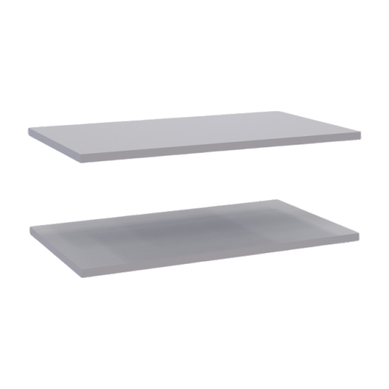 Полиці до тумби (2 шт) Doros Кассель Сірий 61.5х34.5х1.6 (DRS-011835) Дніпро