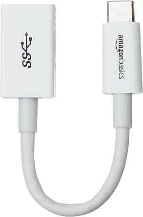 Адаптер USB-C в USB-A 3.1 Gen1 кабель перехідник 5Gbps високошвидкісний для ноутбука смартфона iPhone 16 15 білий OTG конвертер Київ