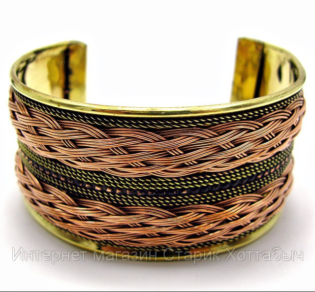 Браслет лікувальний мідний Візерунки Київ - фото 1