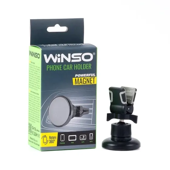 Автомобильный держатель телефона WINSO 201190 – магнитный, на дефлектор, с вращением 360° Ковель