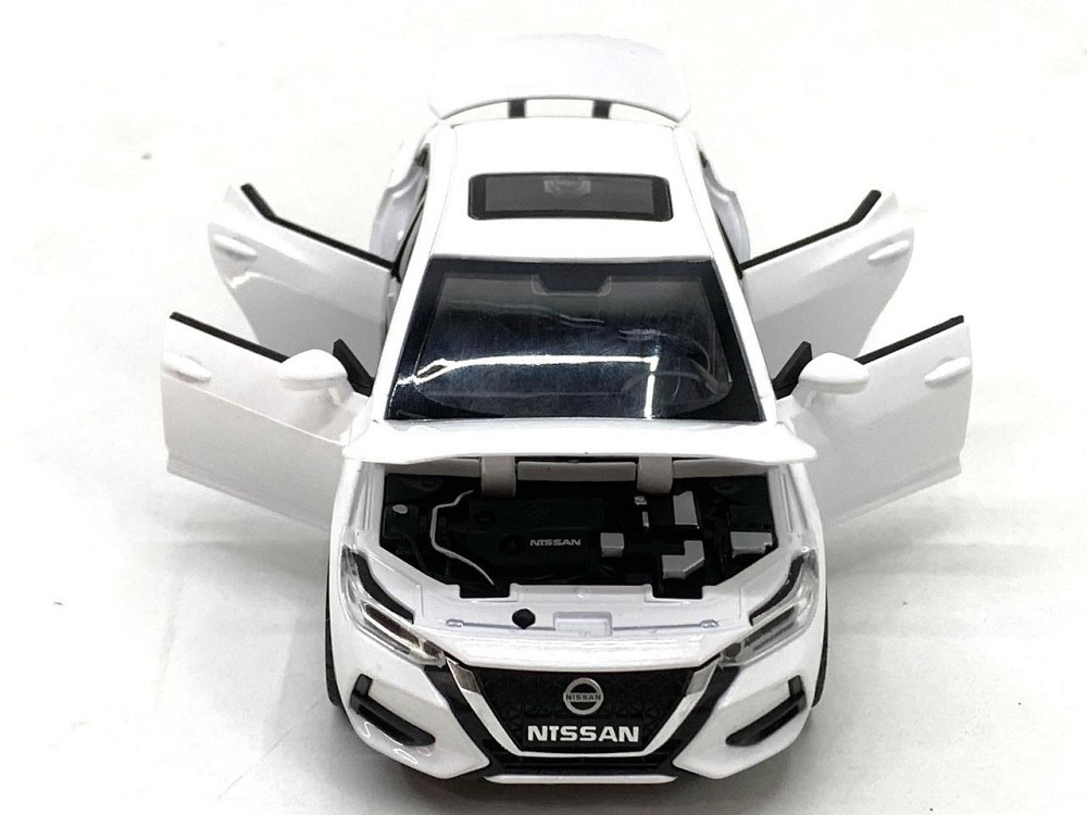 Машина Автосвіт Nissan selfie інерційна масштаб 1:32 відчиняються двері капот багажник 15 см Біла (AP-2084) Чернігів - фото 3