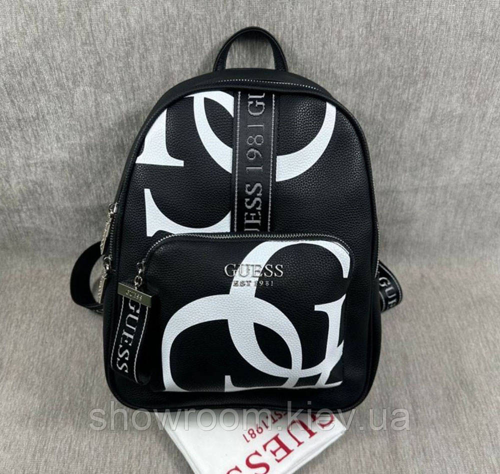Женский небольшой рюкзак Guess (8119) черный Киев - изображение 1