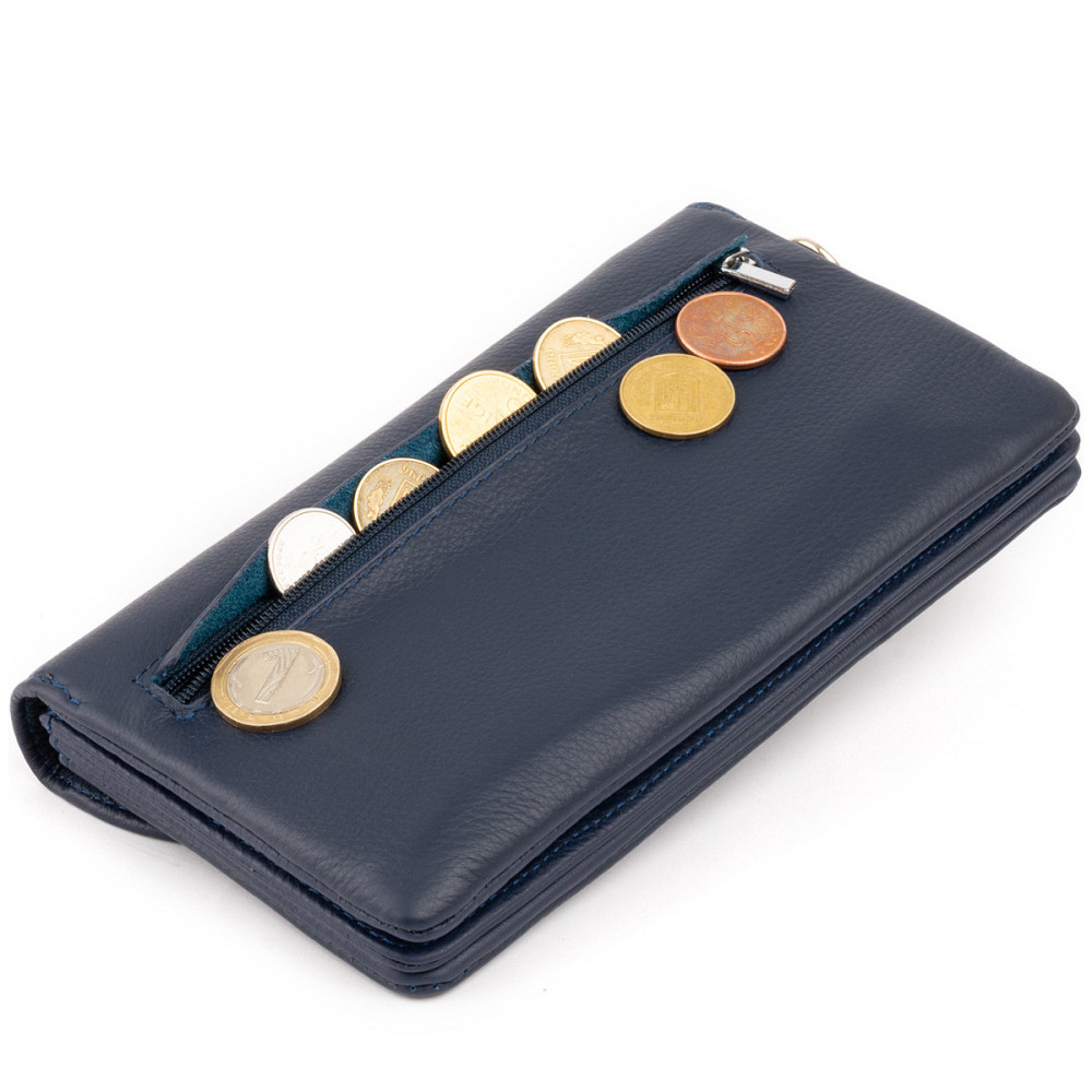 Клатч из кожи женский Темно-синий (ST Leather) Киев - изображение 2