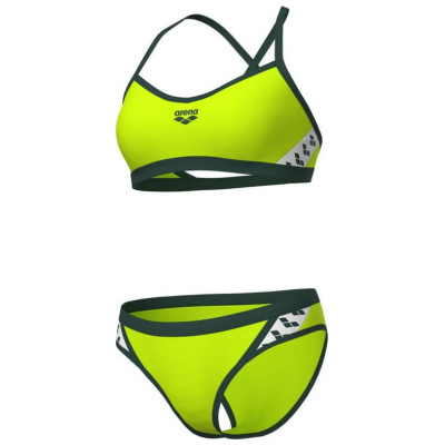 Купальник Arena Icons Bikini Cross Back Solid 005037-660 Салатовий 36 (3468337529231) Винница - изображение 7