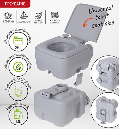 Туристический биотуалет переносной с баком для воды и смывным механизмом Camry CR (1035) Нововолынск - изображение 9