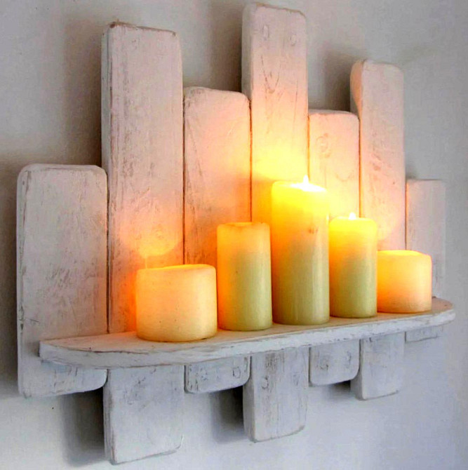 Полиця для ванної "Пархім" шеббі Миколаїв - фото 1