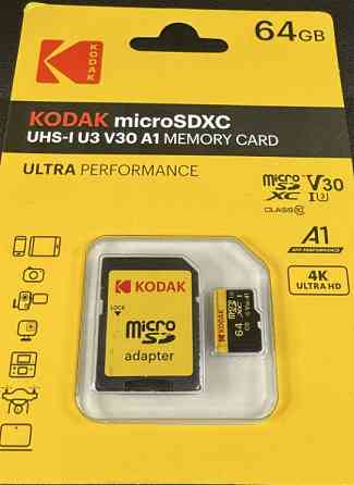 Карта памяти Kodak micro SD 64 128Гб с адаптером. Киев