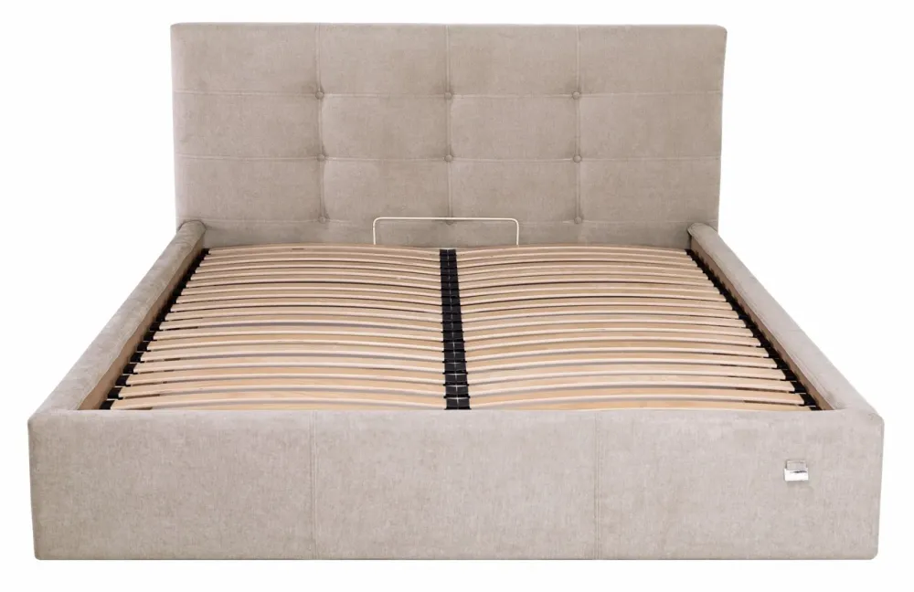 Кровать Двуспальная Manchester Comfort 160 х 190 см Мисти Mocco С подъемным механизмом и нишей для белья Мокко Киев - изображение 1