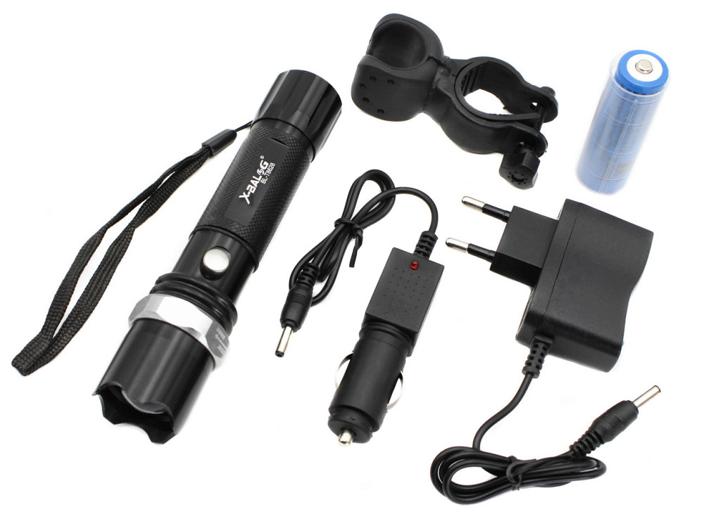 Ручной фонарь Police BL-T8628, 1х18650, вело крепление, box Днепр - изображение 1