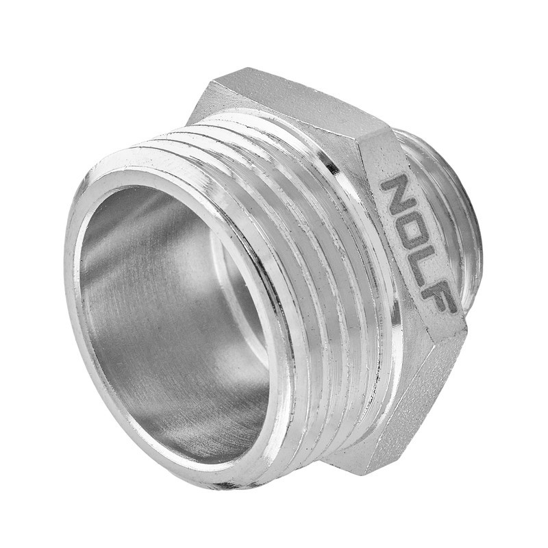 Ніпель редукційний нікельований NOLF NFC.N0610-N-1"x1/2" (NF3084) Київ - фото 3