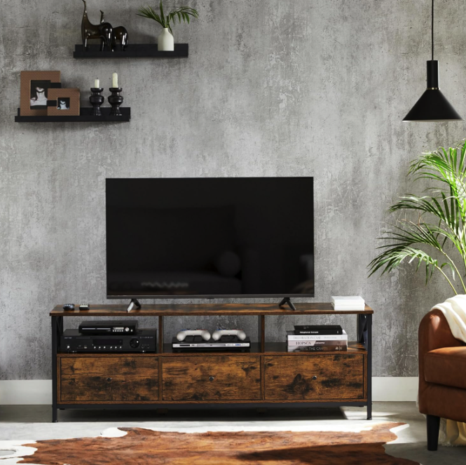 Тумба під телевізор Leobert Kamila в стилі Loft з 3 шухлядами Київ - фото 4