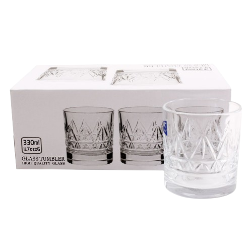 Набір склянок 330мл 6шт скло BM5412JW2 Interos Житомир