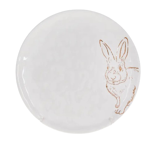 Тарілка з малюнком Bunny 21,5см кераміка 795-214 білий/золото БОНА ДИ Житомир