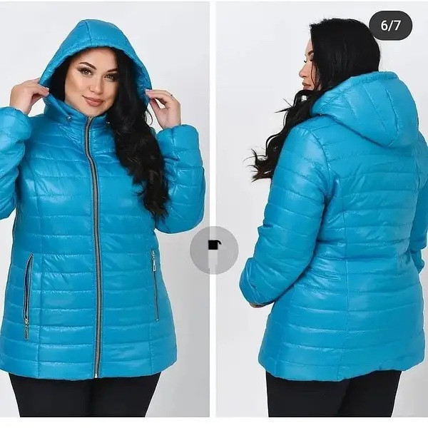 Жіноча подовжена демісезонна куртка великих розмірів.  52-72р. Київ - фото 9