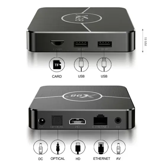 Смарт ТВ приставка X98 Plus 4/32 Гб Android Smart TV Box Андроїд 11 ТВ бокс Київ