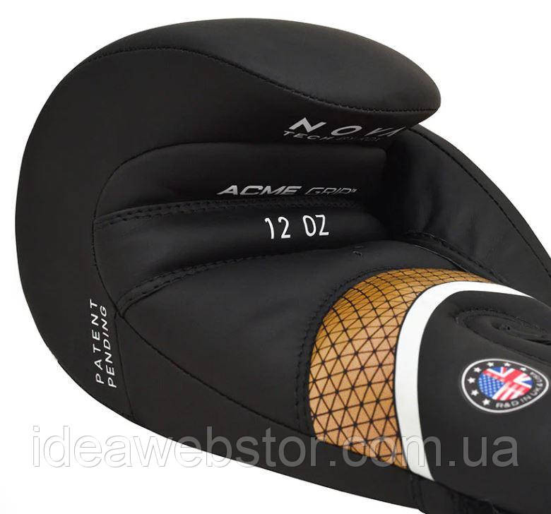 Боксерские перчатки RDX T17 Aura Black Gold 12 унций тренировочные для бокса спарринга и работы на мешке 12 унций Киев - изображение 9