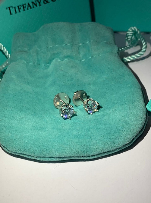 Серьги гвоздики Тиффани Tiffany, серебро 925 пробы. Мешочек Тиффани. Идеально на подарок девушке! Одесса - изображение 6