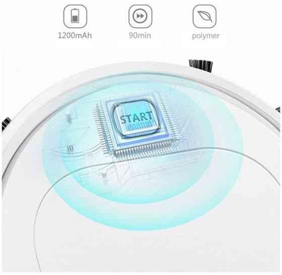 Пилосос-робот акумуляторний ES 28 7918 для сухого та вологого прибирання, білий. Вінниця