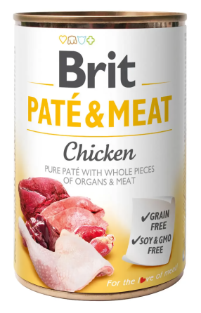Влажный корм Брит Brit Care Paté & Meat Dog Chicken для собак с курицей 400 г Винница