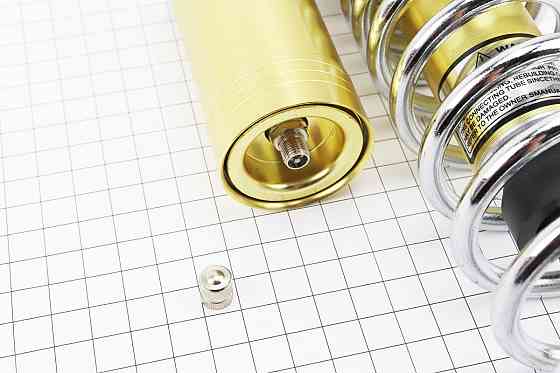 Амортизатор задній JH/CB/CG - 340мм*d60мм (втулка 12мм / втулка 10;12мм) газовий регул., хром к-кт 2шт Київ