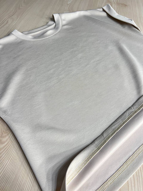 Костюм женский A-N 26067 футболка с длинной юбкой оверсайз, бежевый, one size Киев - изображение 13