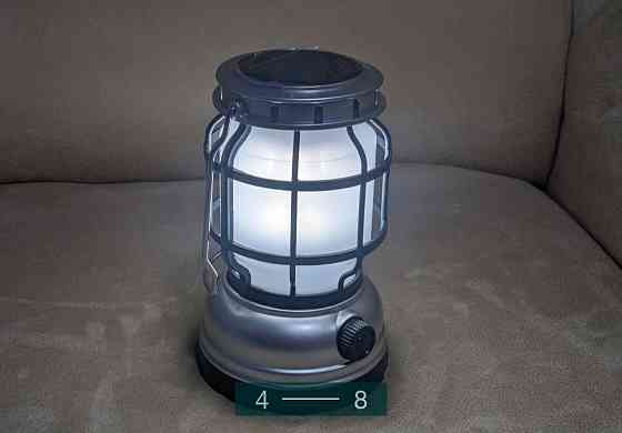 РетроLED Ліхтарик — лампа на акумуляторі, соняшникова панель + повербанк Київ