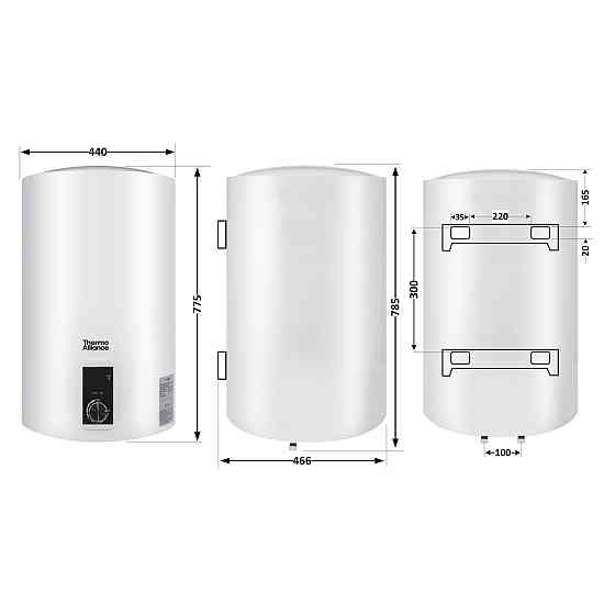 Водонагреватель электрический Thermo Alliance 80 л вертикальный, сухой ТЭН 2,0 кВт D80V20J3(D)K Киев