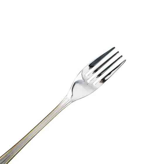 Набор десертных вилок 6 шт. с золотой обводкой Киев