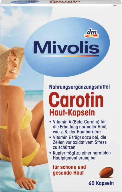 Биологически активная добавка Mivolis Carotin, 60 шт Львов - изображение 1
