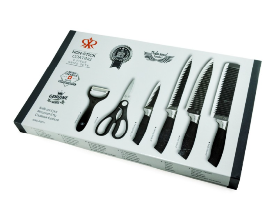 Набор кухонных ножей GENUINE 6 PCS Нержавеющая Сталь 4787 Киев
