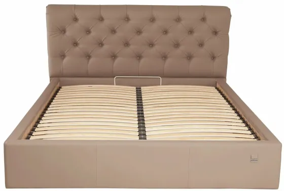 Кровать Двуспальная London Comfort 160 х 200 см Fly 2213 С подъемным механизмом и нишей для белья Светло-коричневый Киев