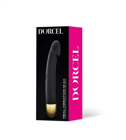 Вібратор Dorcel Real Vibration M Gold 2.0, діаметр 3,7см, перезаряджається, для точки G Львів