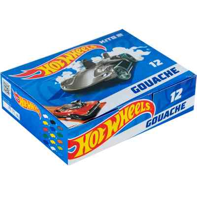 Гуашевые краски Kite Hot Wheels 12 цветов, 20 мл (HW23-063) Винница