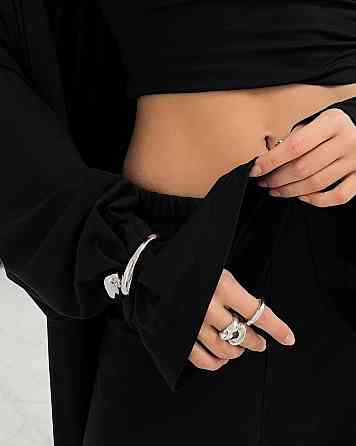 Женский базовый повседневный костюм тройка: кардиган лонгслив и штаны вискоза Черный, 48/50 Одесса