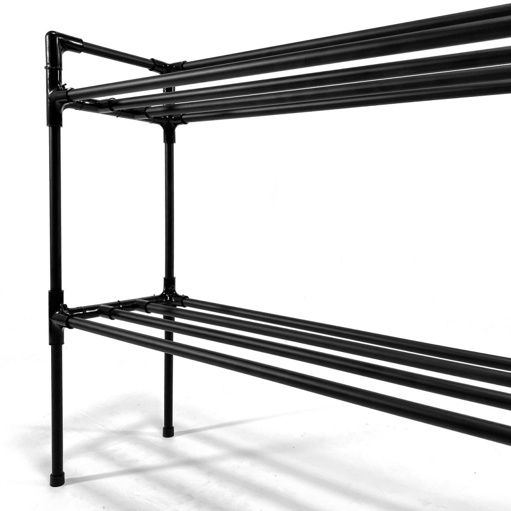 Дворівнева підставка для квітів на підвіконня Lucia Black 2 level. Полички для розсади, горщиків та  Борисполь - изображение 6