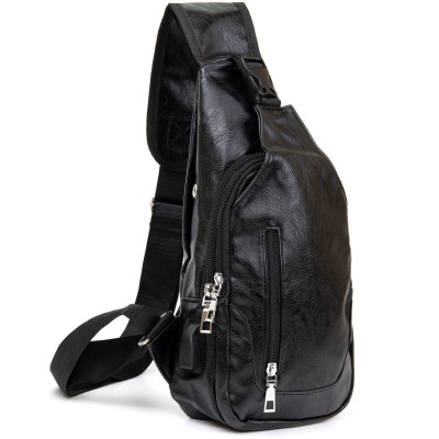 Сумка Vintage Через плечо на два отделения кожзам Черная (20559) Винница - изображение 1