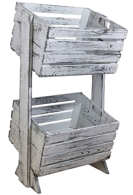 Стелаж для овочів і фруктів "Гритіш" шеббі Миколаїв - фото 1