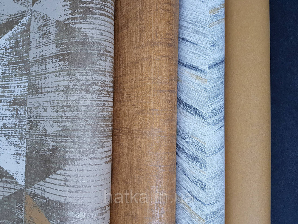 Обои виниловые на флизелине AS creation Geo Effect 0.53х10 геометрия треугольники 3д коричневые белые 38353-6 Киев - изображение 2