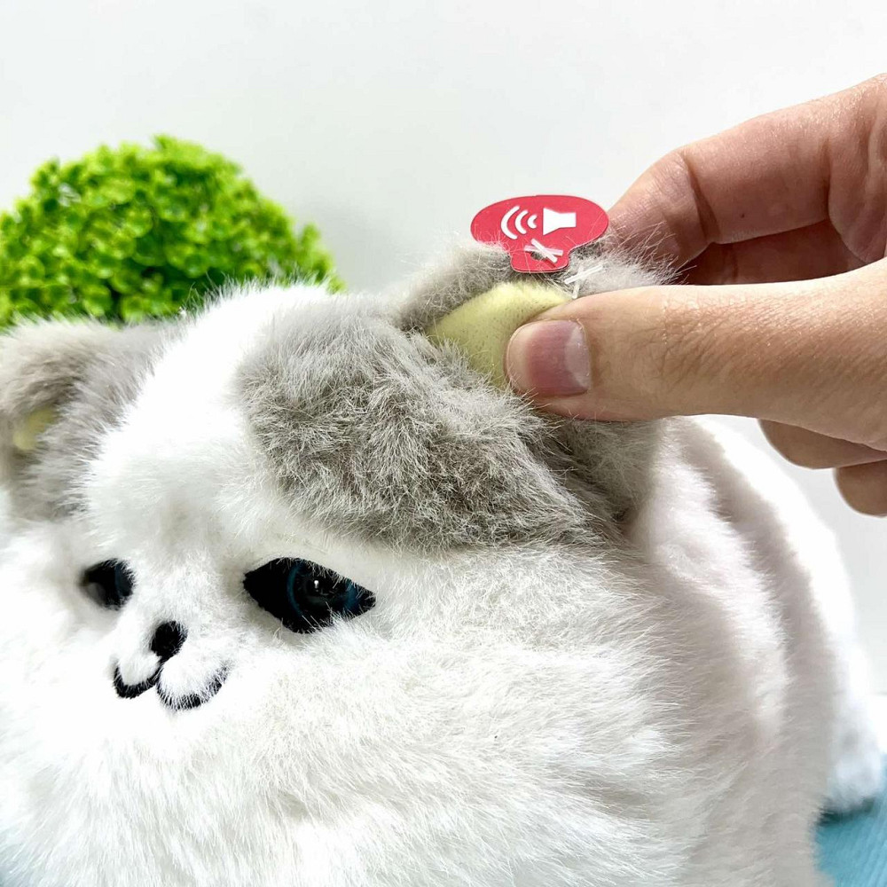 Собачка інтерактивна рухає хвостом моргає очима запис голосу Білий з сірим (M 17049) Чернигов - изображение 6