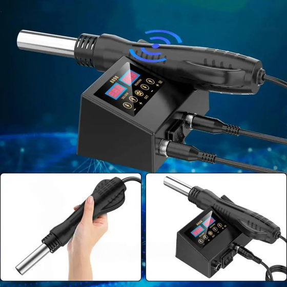Паяльная станция 2в1 с термофеном / Паяльный фен / Паяльная станция с феном / Термофен Киев